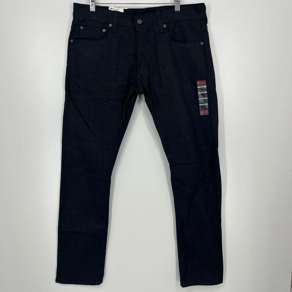 Levis 591 Low Skinny Jeans Mens 34x32 Dark Wash Stretch Denim 05591-XXXX New